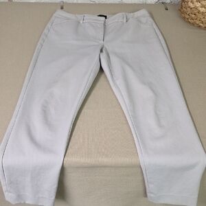 White House Black Market The Slim Light Grey Ankle Size 8